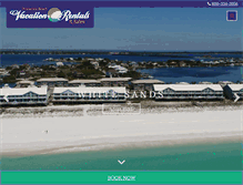 Tablet Screenshot of pensacolabeachvacationrentals.com